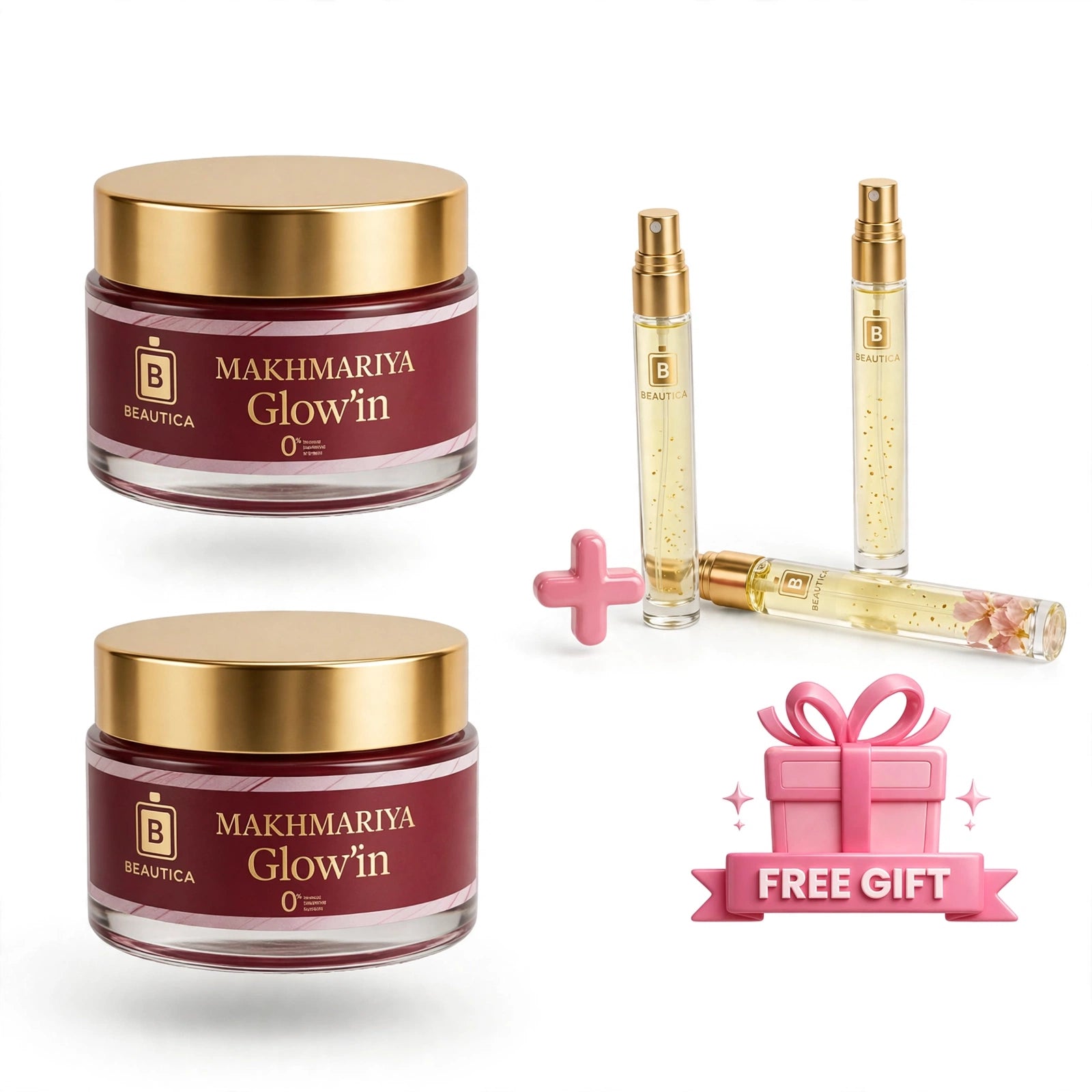 2 Makhmariya Beautica Glow’in + Parfum 10 ml Gratuit