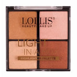 Palette highlighter light in a box 4 couleurs -lollis - Barbie.tn