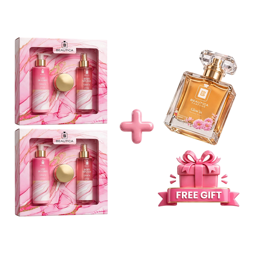2 Coffrets Glow’in + Parfum Beautica 30 ml Gratuit